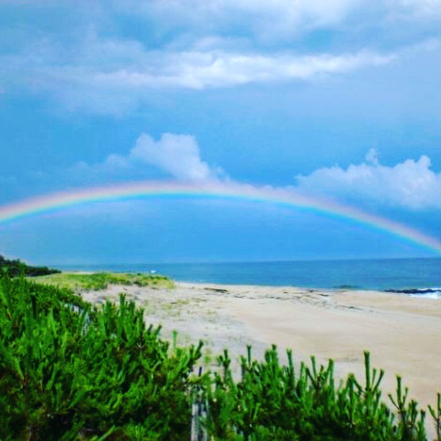Hamptons Beach Rainbow Ocean