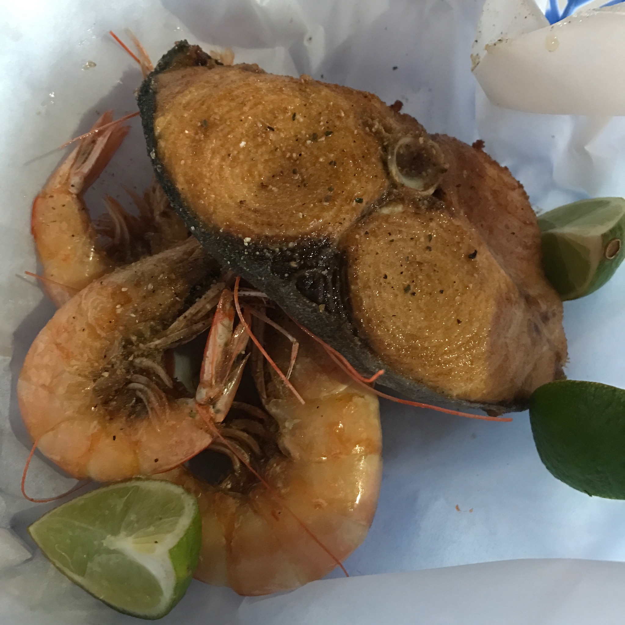 zeerovers wahoo steak shrimp