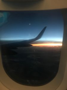 Sunrise Travel Wing Shot 